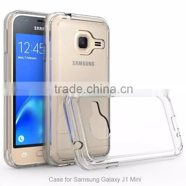 Samco Scratch-Resistant Slim Clear Shock Absorbing for Samsung Galaxy J1 Mini Armor Case