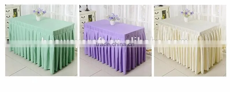 Wholesale factory direct sale rectangle shape trendy banquet table cloth