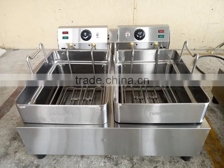 dual tank electric deep fryer to fry different food