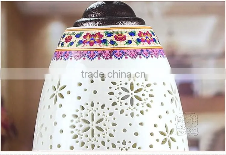 Vintage Ancient Pendant Light Porcelain ChandelierJingdezhen Handpainted Ceramic Party Loft Coffee Bar Restaurant Kitchen Lights