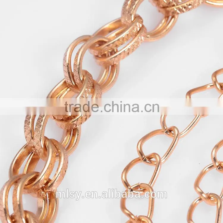 Wholesale new gold chain design with rhinestone Brightness F1-80097