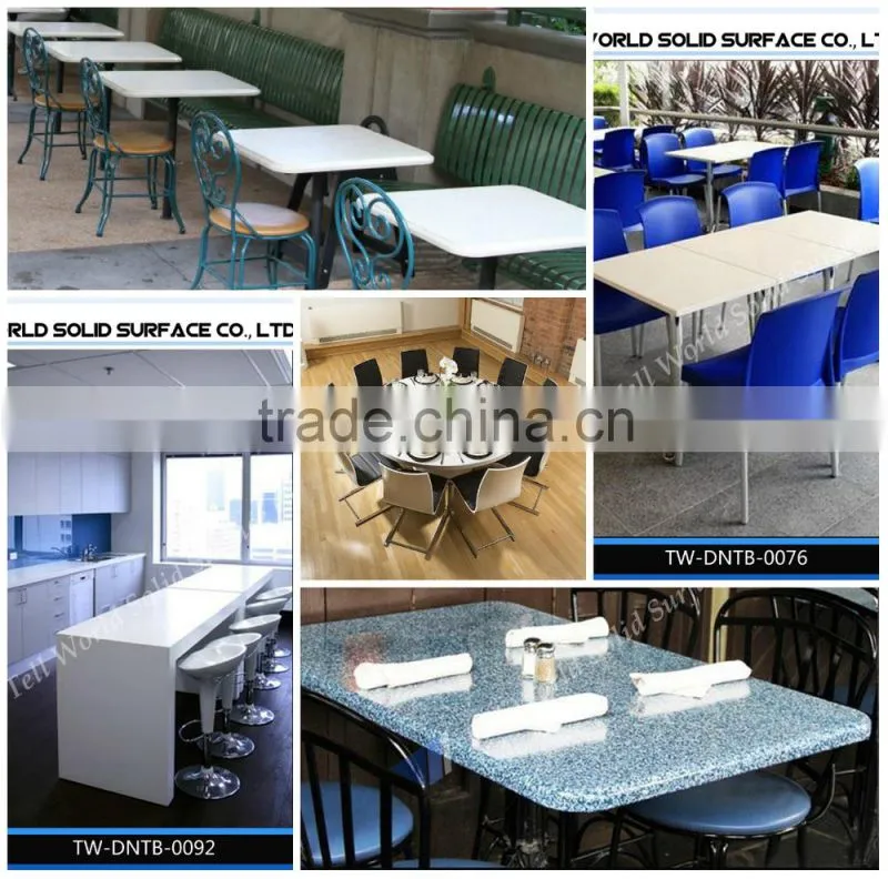 6 seaters solid surface dining desk/model dining table