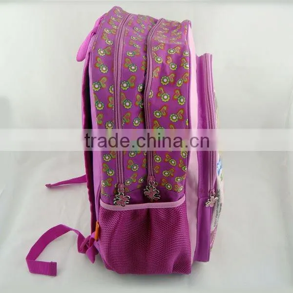 600D with PVC school backpack bag