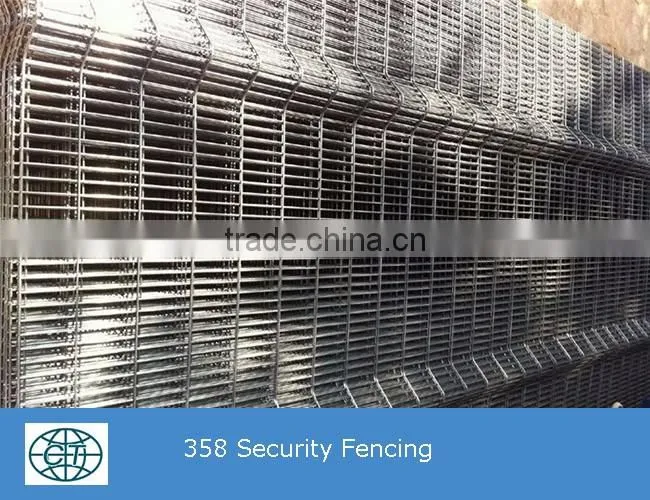 PVC Coated 358 Security Welded Mesh Fencing For Prison Protection