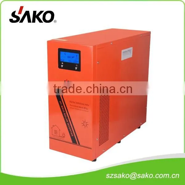500VA-5KVA hybrid Solar Inverter with AC charger and solar charger built inside