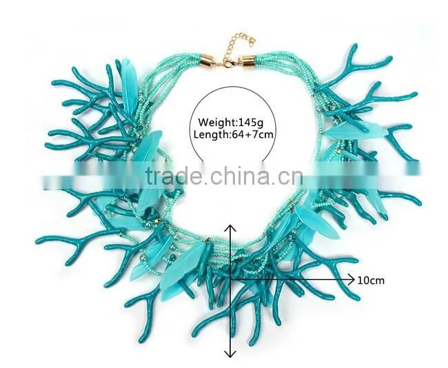 European Style Exaggerate Antlers Handmade Choker Necklace