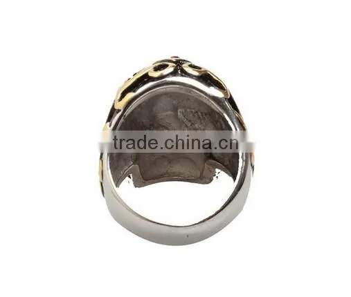 Vintage Men's Ring Skull Punk Titanium Steel Stainless Steel Ring