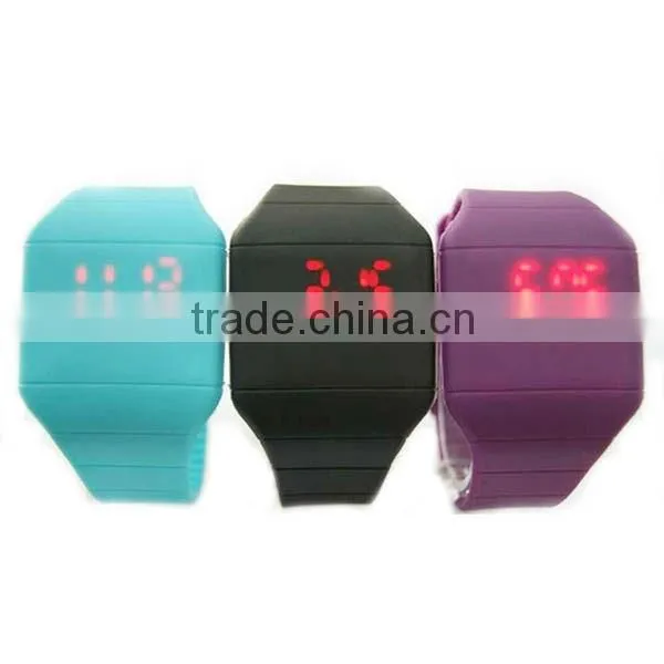 new 2013 Airplane silicone LED watches men with changing colorful lights