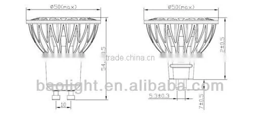 built-in driver 220V mr16 gu5.3 led spotlight 5W 6W 7W