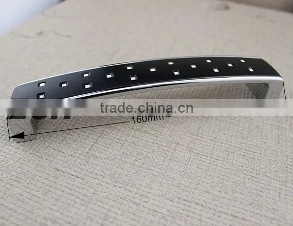 High quality Zinc ally and Alumium black sliding door handle