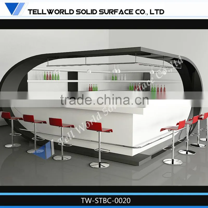 Fashion snake bar counter with light/Fantacy Shape Design Bar Counter for Sale