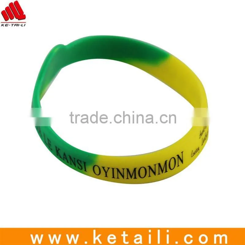 Silicone bracelet with debossed logo, new design wristbands (pass SGS,ROHS,FDA certificates)