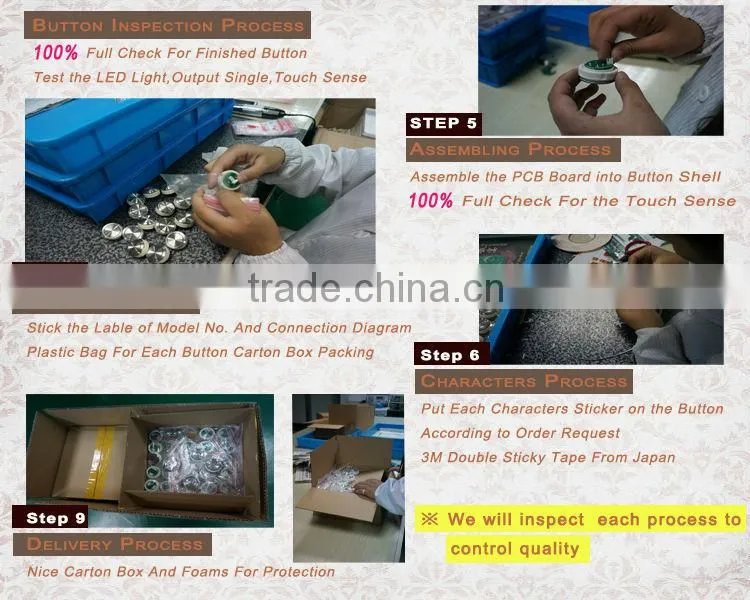 Advanced design high quality manufacturer mirro surface elevator braille button/elevator push button/SN-PB22J
