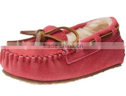 soft leather baby shoes crib moccasins MOQ 50 Pairs/mix 4 size