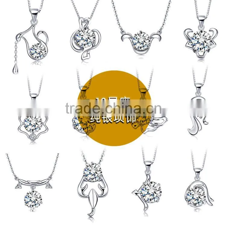 Big Diamond Cheaper 925 Sterling Silver Jewelry Set