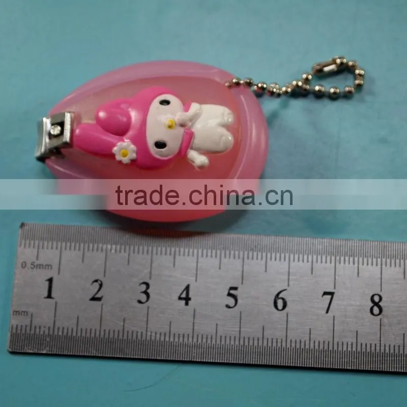 ZJQ-046 Cartoon design carbon steel with plastic cover baby nail cutter
