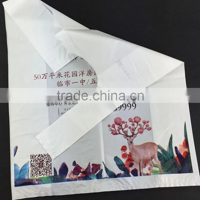 Biodegradable Disposable Plastic HDPE Shopping Bags
