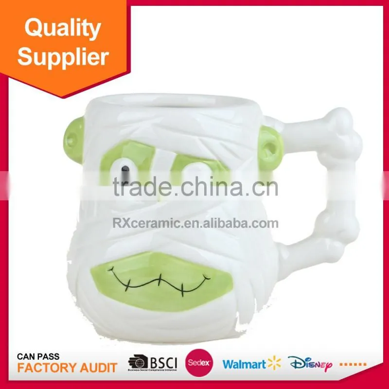 Eco-Friendly Halloween hand-painted ceramic creative pumpkin mugs