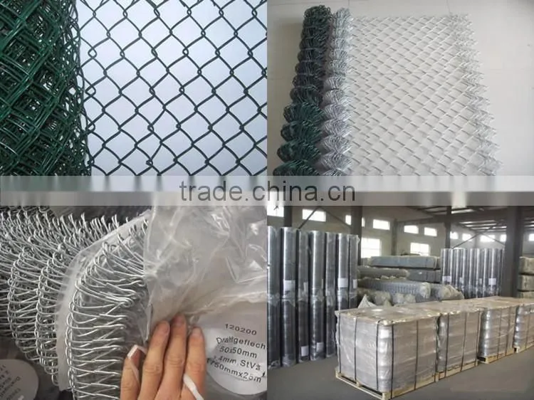anping galvanized used chain link fence, diamond fence for sale price from china factory