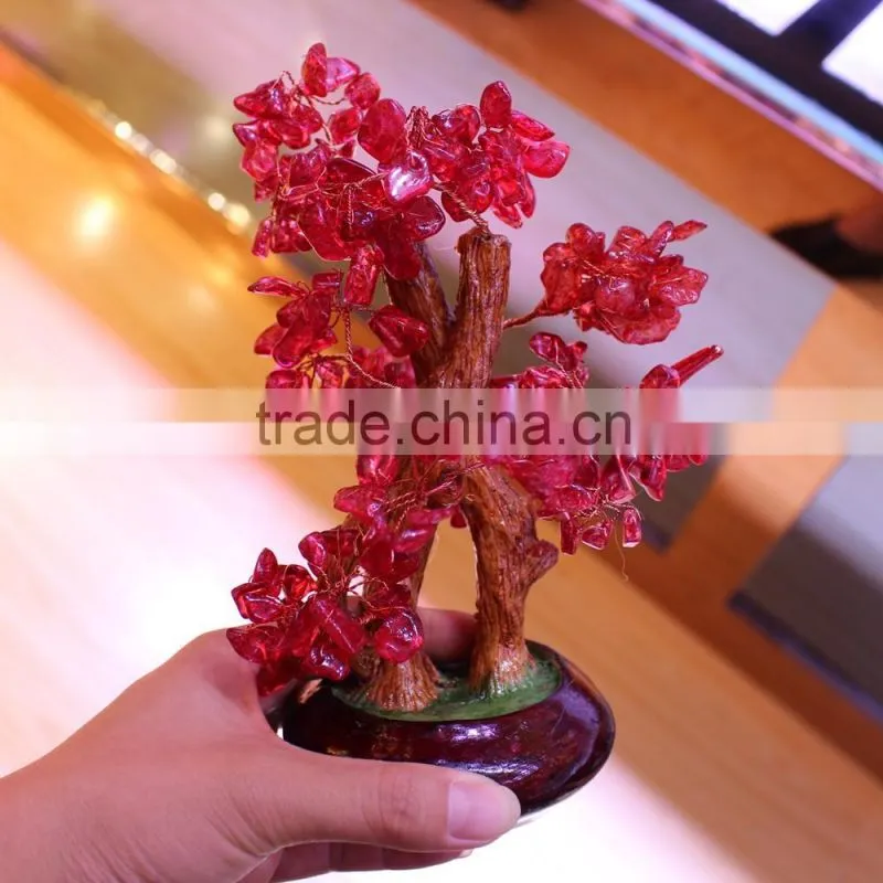 natural rock colored small crystal trees for sale