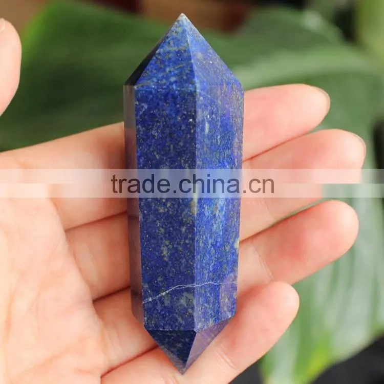 wholesale natural blue lapis lazuli quartz wand crystal point