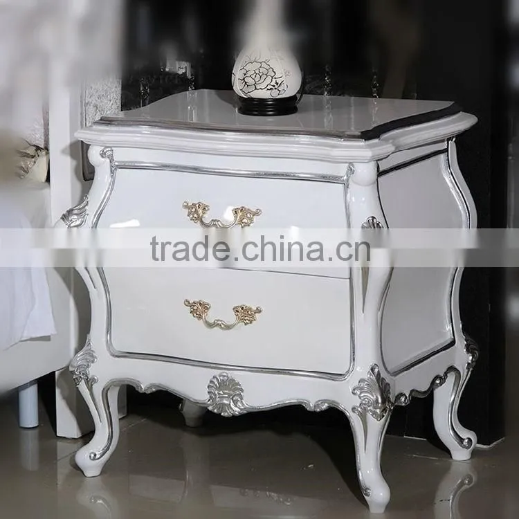 after neoclassical European style Antique bedroom furniture sets Bed Bedside table Wardrobe Dressing table Chair Commode
