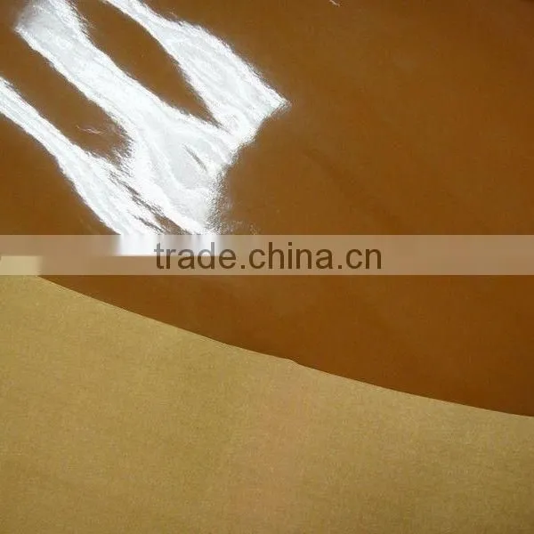 Good quality patent leather fabric for shoe upper material usage