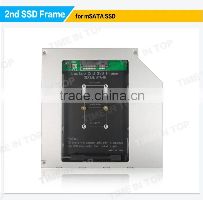 mSATA SSD to Laptop optical drive HDD Caddy