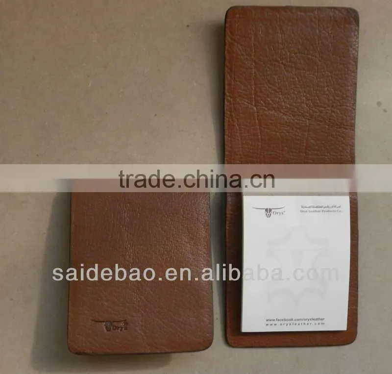 High quality leather note pad with pen holder
