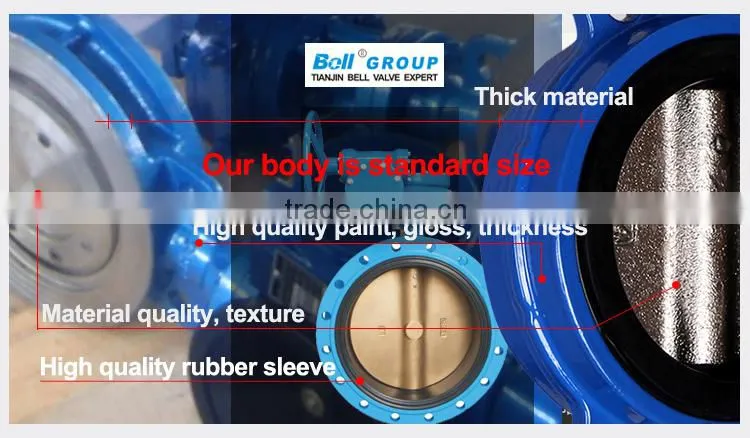 Stainless steel Wafer Type Cast Iron Butterfly Valve