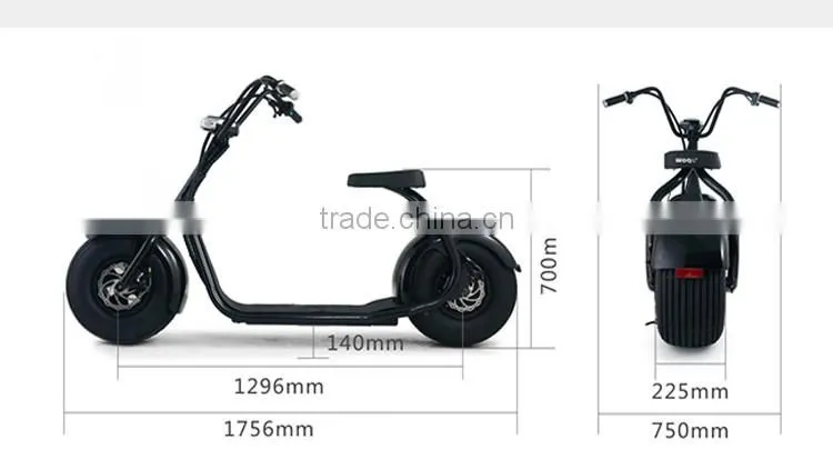 China supply new design 2 wheel fat tire bicycle electric motor electric scooter