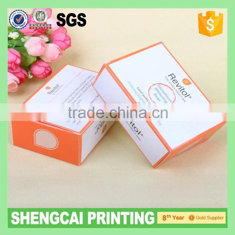 Matt lamination paper soap box for USA shop