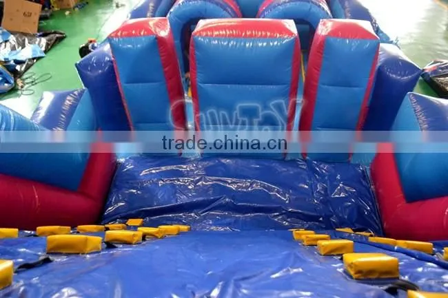 Crazy Inflatable Obstacle Game !15OZ PVC Tarpaulin Outdoor Inflatable Obstacle Course