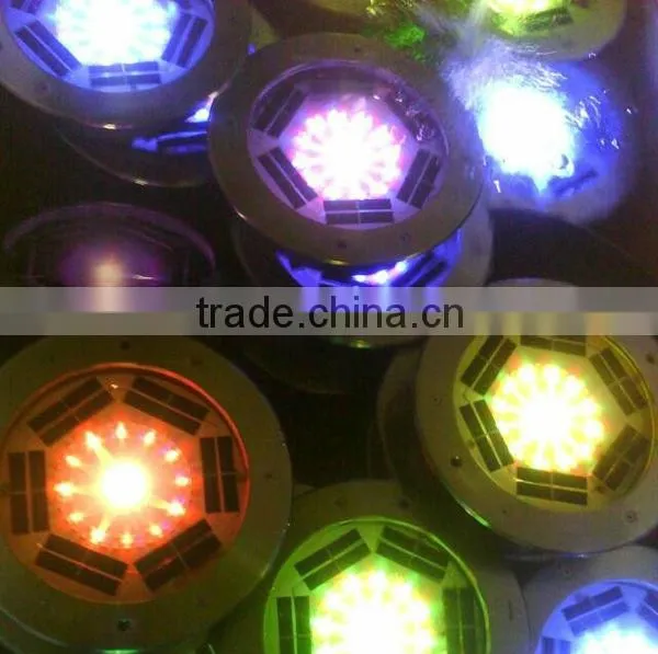 solar recessed floor lighting