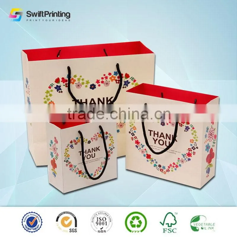 Fashionable top sell large paper carrier bags