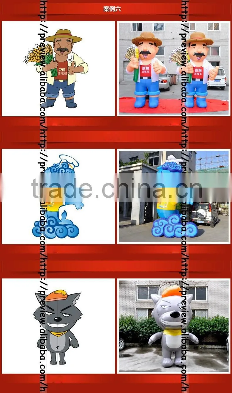 inflatable clown, inflatable joker, inflatable cartoon for advertising