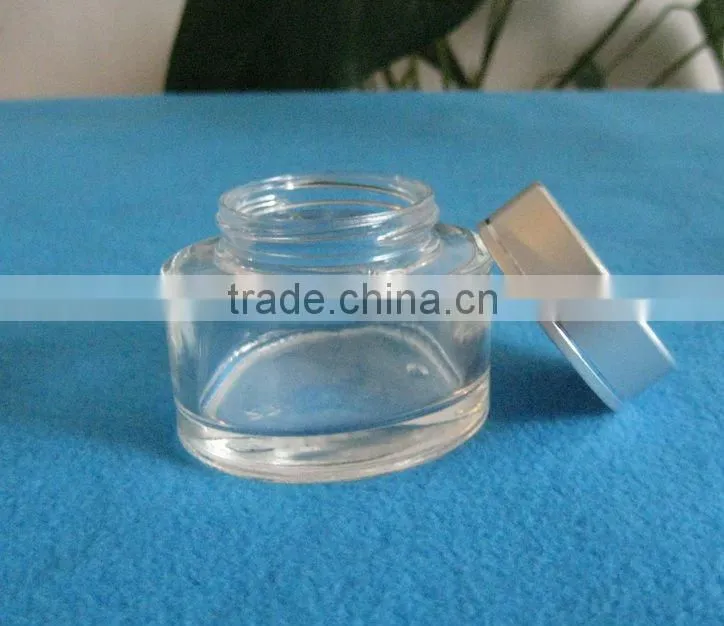 15ml,30ml thick soles glass cosmetic cream jar