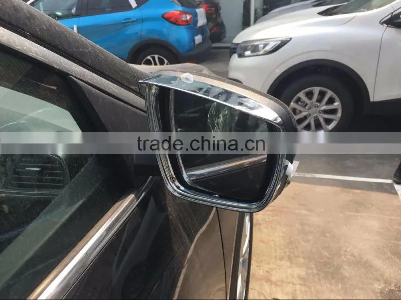 Electroplate Rearview Side Mirror Sun Rain Visor Shield Water Rainproof Cover ABS Chrome 2 Pcs For KADJAR Car Accessories 2016