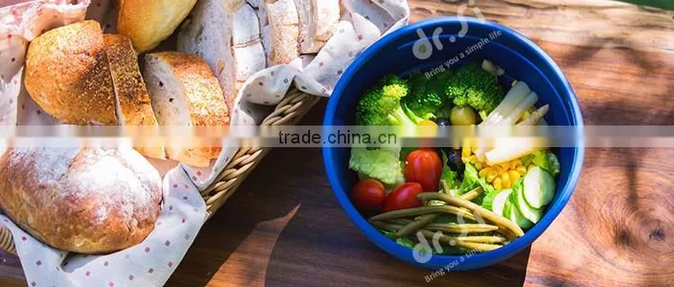 Folding Design Space Saving Food Grade Silicone Multipurpose Bowl