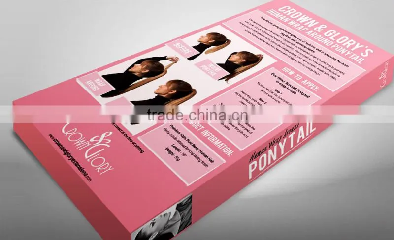 2014 Hot Sale Top Quality wig gift packaging box