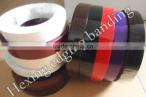 Flexible wood grain edge banding