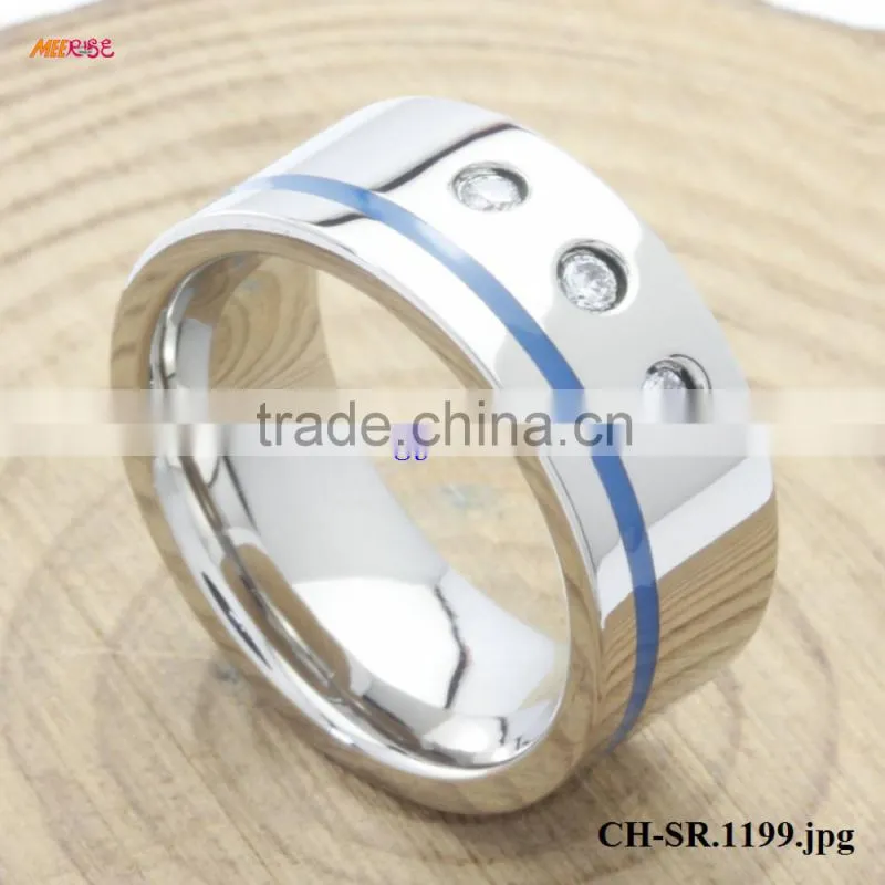 New design Ladies Finger Ring Diamond Ladies Stone Rings Rose Gold Plated In Jewelry