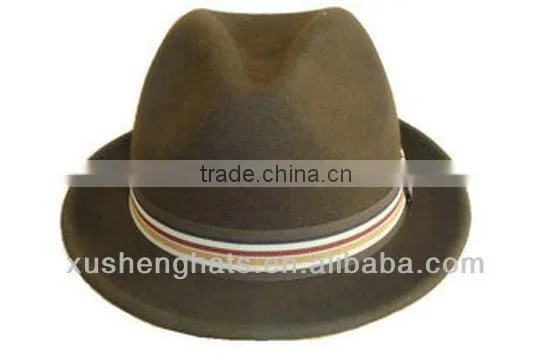 wholesale wool felt wide brim fedora hats for men