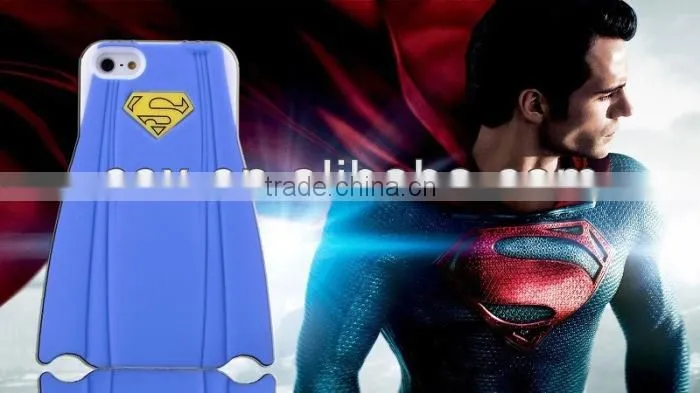 Superman's Cloak Design Armor Case for Iphone5 5s 5cprotector Carrying Case ( for iphone5c red)