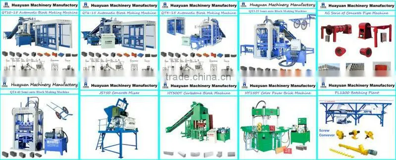 Huayuan Machinery QT4-40 mini block machine in indonesia