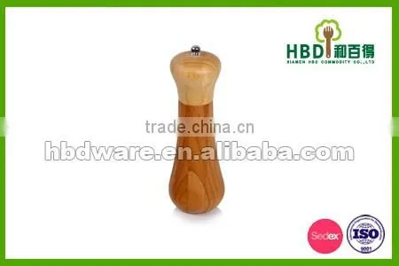 Hot new products for 2016 Rubber Wood Rock Salt Mill And Pepper Grinder For Cooking Tools,Rock salt mill wholesale