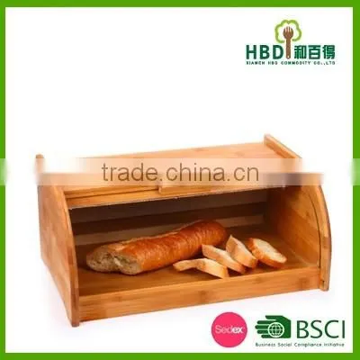Factory price for different sizes cheap and modern kitchen bamboo bread bin