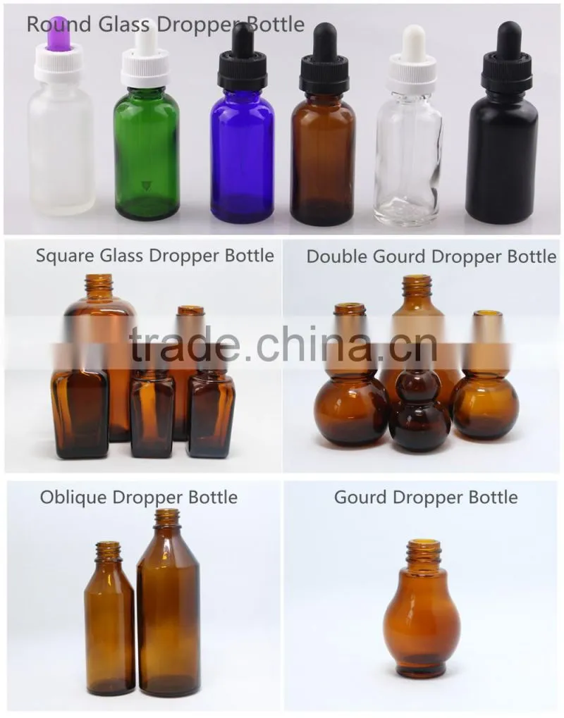 15ml 30ml solid matte frosted rectangle black glass dropper bottles wholesale for e liquid e juice vape juice GR193R