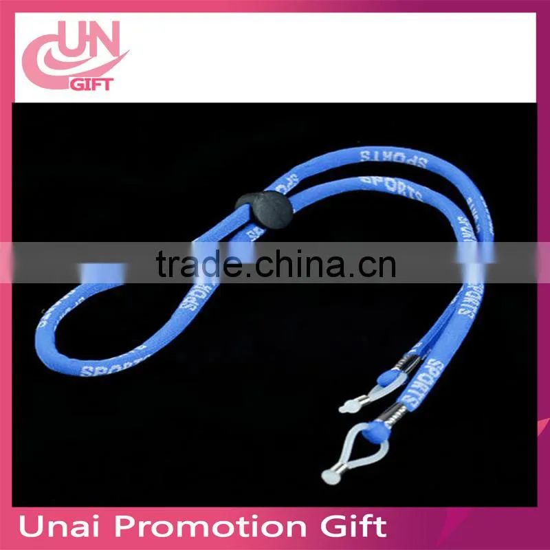 New Round Lanyard With Woven Logo