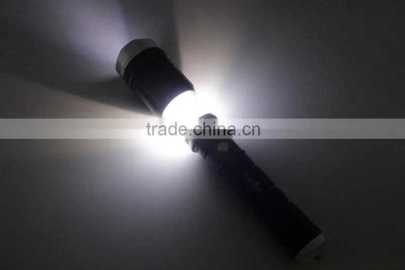 aluminum magnetic rechargeable led flashlight